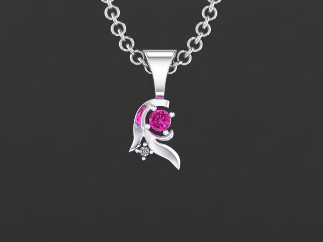 Christopher Michael Vine of Life Pendant with 1 Diamond*