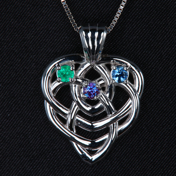 925 Sterling Silver Celtic Motherhood Knot Necklace for Women Mom Mother  Gifts | eBay