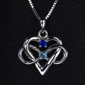 2 Stone Infinity Mother's Pendant Christopher Michael Design