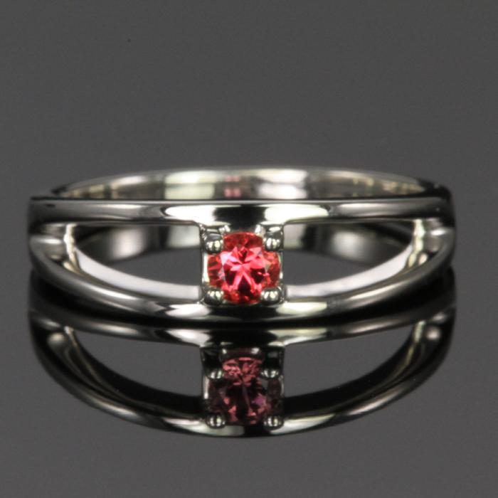 One Birthstone Split Shank Mothers Ring* - MothersFamilyRings.com