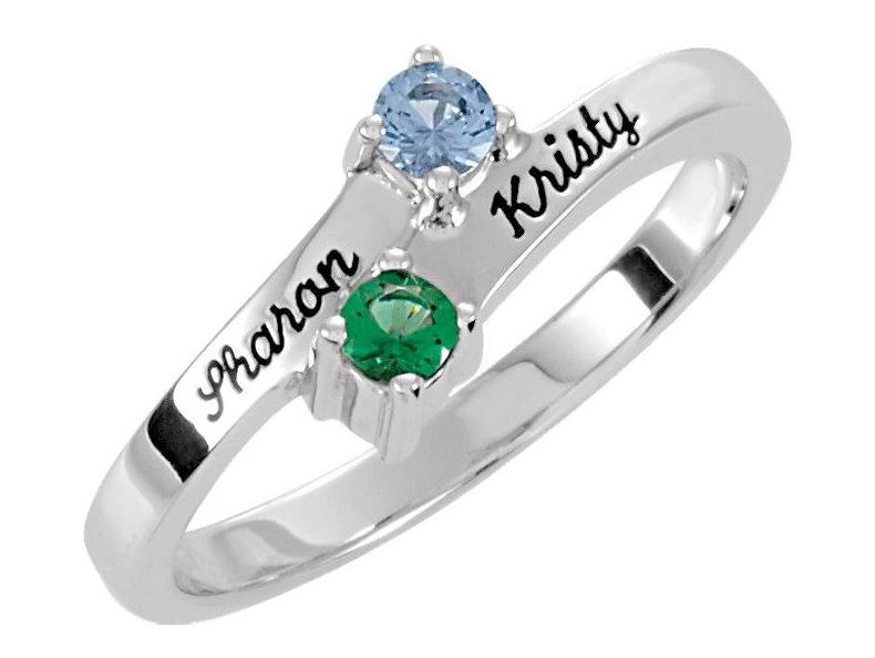 Amazon.com: ORFANDE Custom Mothers Ring for Women with 1-8 Simulated  Birthstones Personalized Name Ring for Mother Customized Engraved Family  Ring Christmas Gift for Mom Grandma (1 Stone): Clothing, Shoes & Jewelry