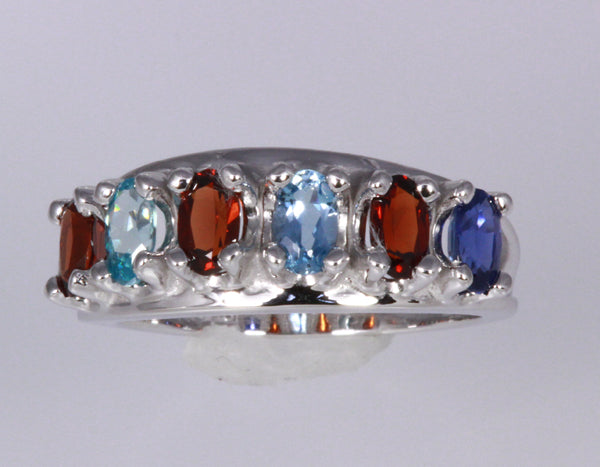 Six Stone Oval Mothers Ring* - MothersFamilyRings.com