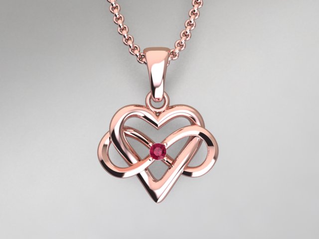 1 Stone Infinity Mother's Pendant* Christopher Michael Design