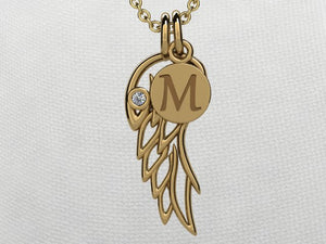 Angel Wing Pendant 14 kt. gold*