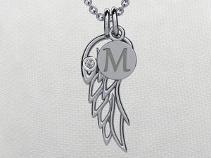 Angel Wing Pendant 14 kt. gold*