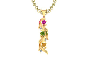 Christopher Michael Vine of Life Pendant with 3 Diamonds*