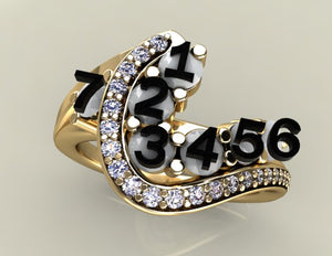 Seven Birthstone Custom Mothers Ring With Fine Cut Diamonds* by Christopher Michael