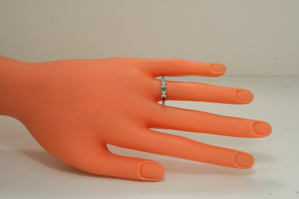 3 Birthstone Mothers Ring With .16 carats of Fine Diamonds by Christopher Michael* - MothersFamilyRings.com