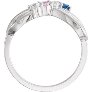 4 Stone Infinity Mothers Ring*