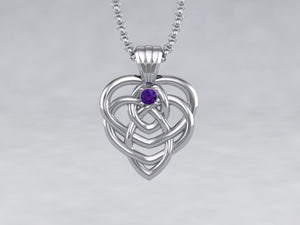 Celtic Mothers Birthstone Pendant One Stone* Christopher Michael Design